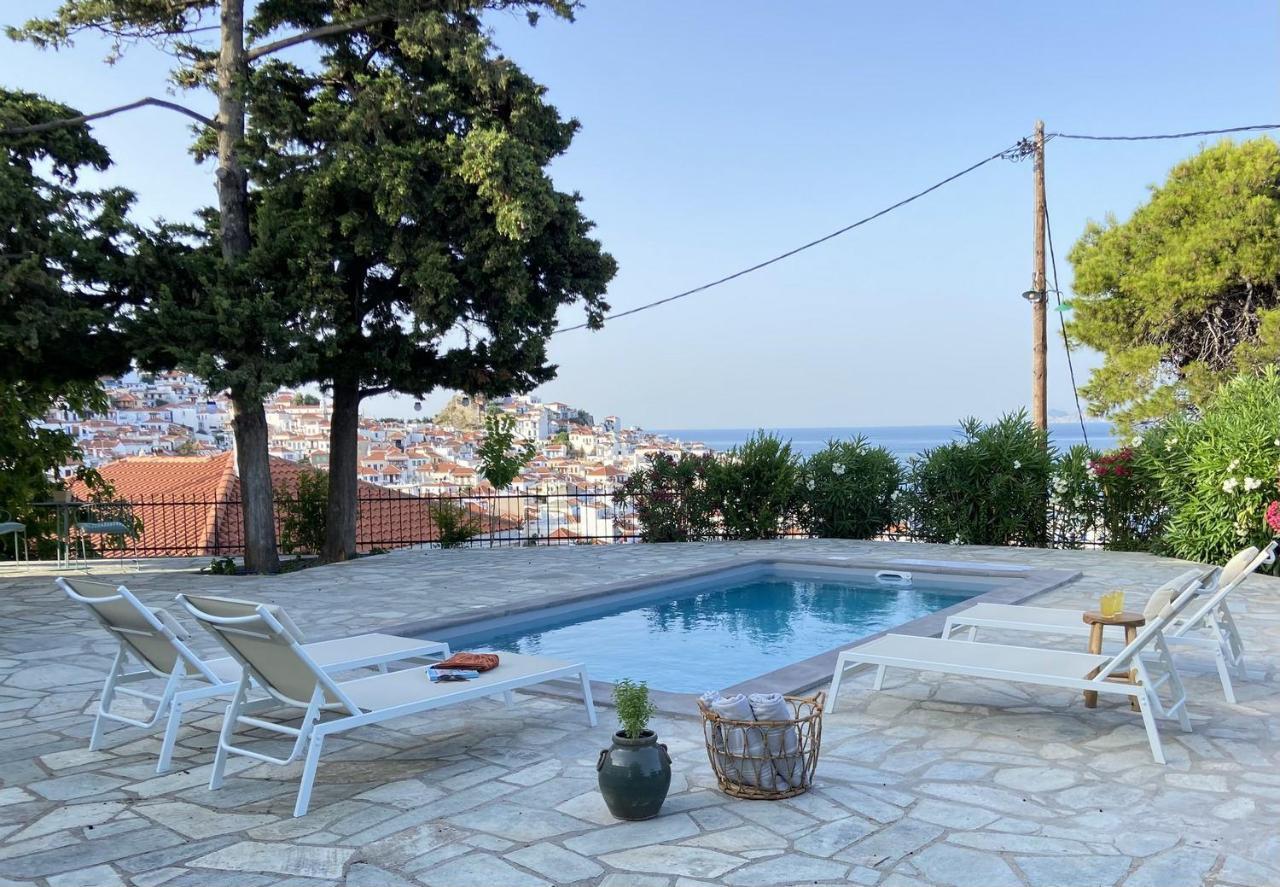 Villa Icelle Skopelos Town Sea View Swimming Pool Kültér fotó