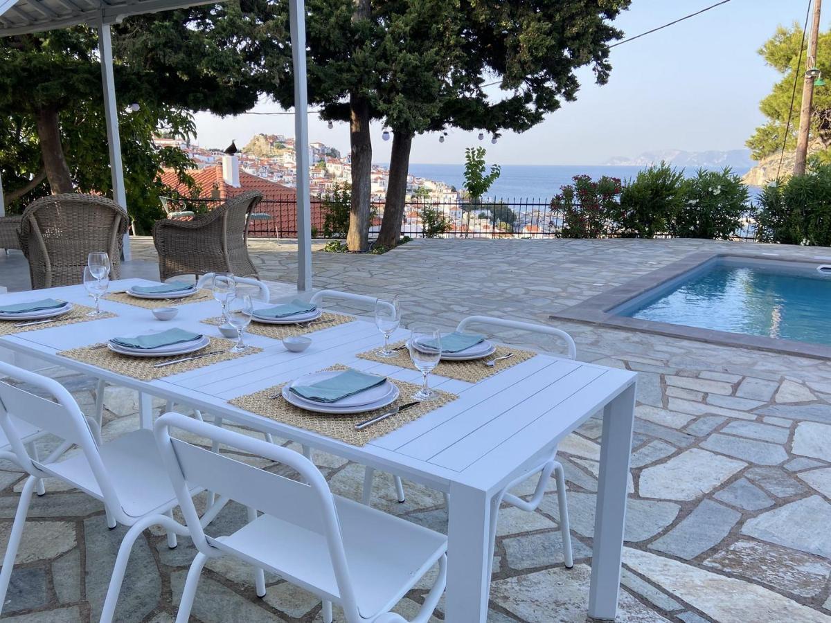 Villa Icelle Skopelos Town Sea View Swimming Pool Kültér fotó
