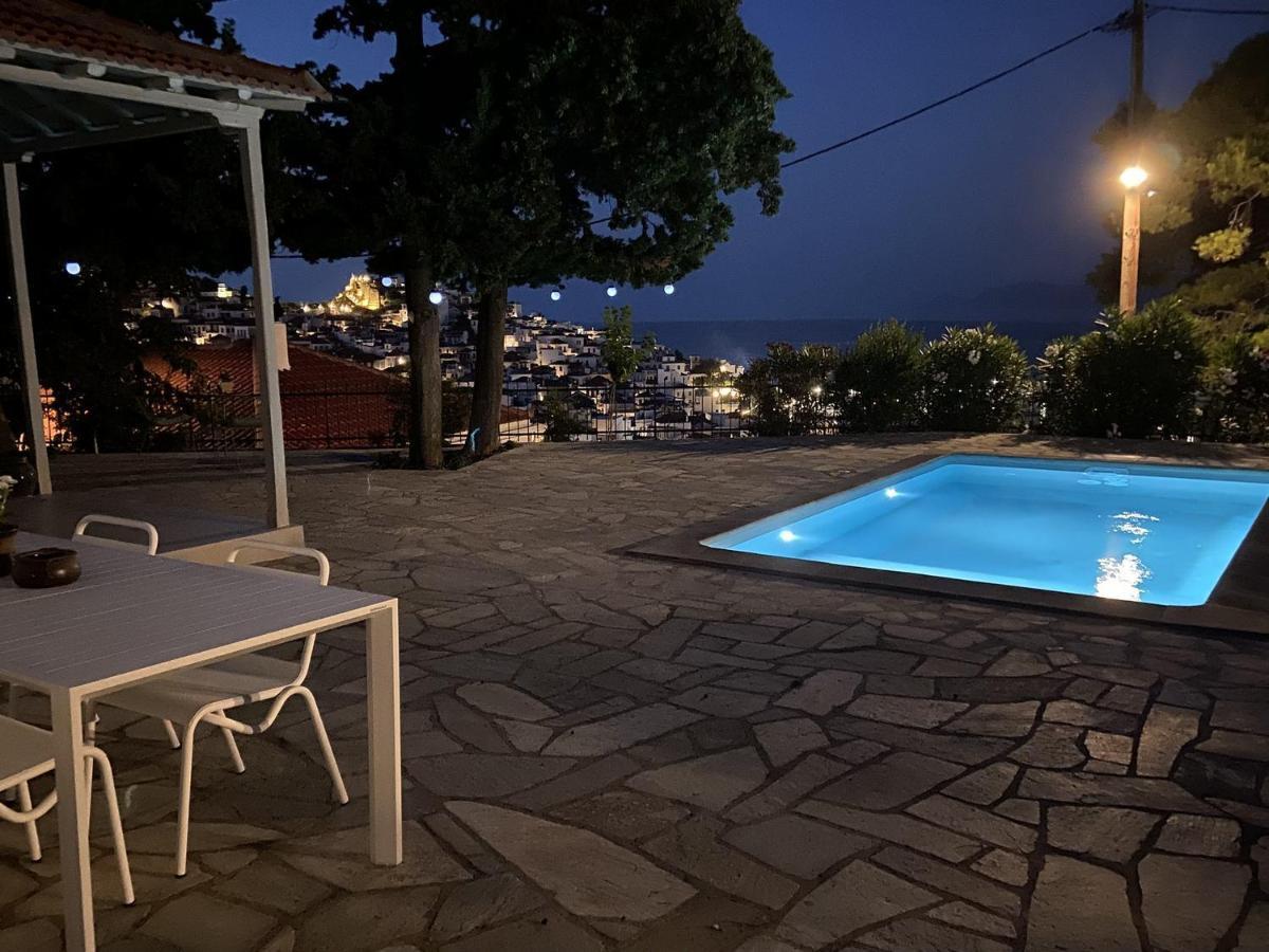 Villa Icelle Skopelos Town Sea View Swimming Pool Kültér fotó